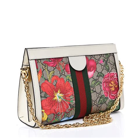 borsa gucci logo fiori